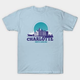 Charlotte, North Carolina Skyline T-Shirt